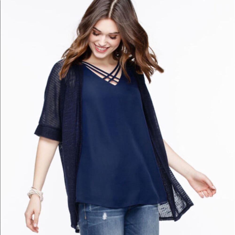 Ricki’s | Top with Crisscrossed Details In Front